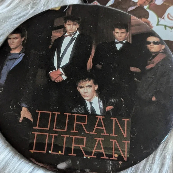 Duran Duran HUGE 6" Buttons Pins Set of 3- Vintage 80s- Simon Lebon John Taylor - Picture 3 of 9